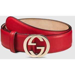 Interlocking G Logo Leather Belt